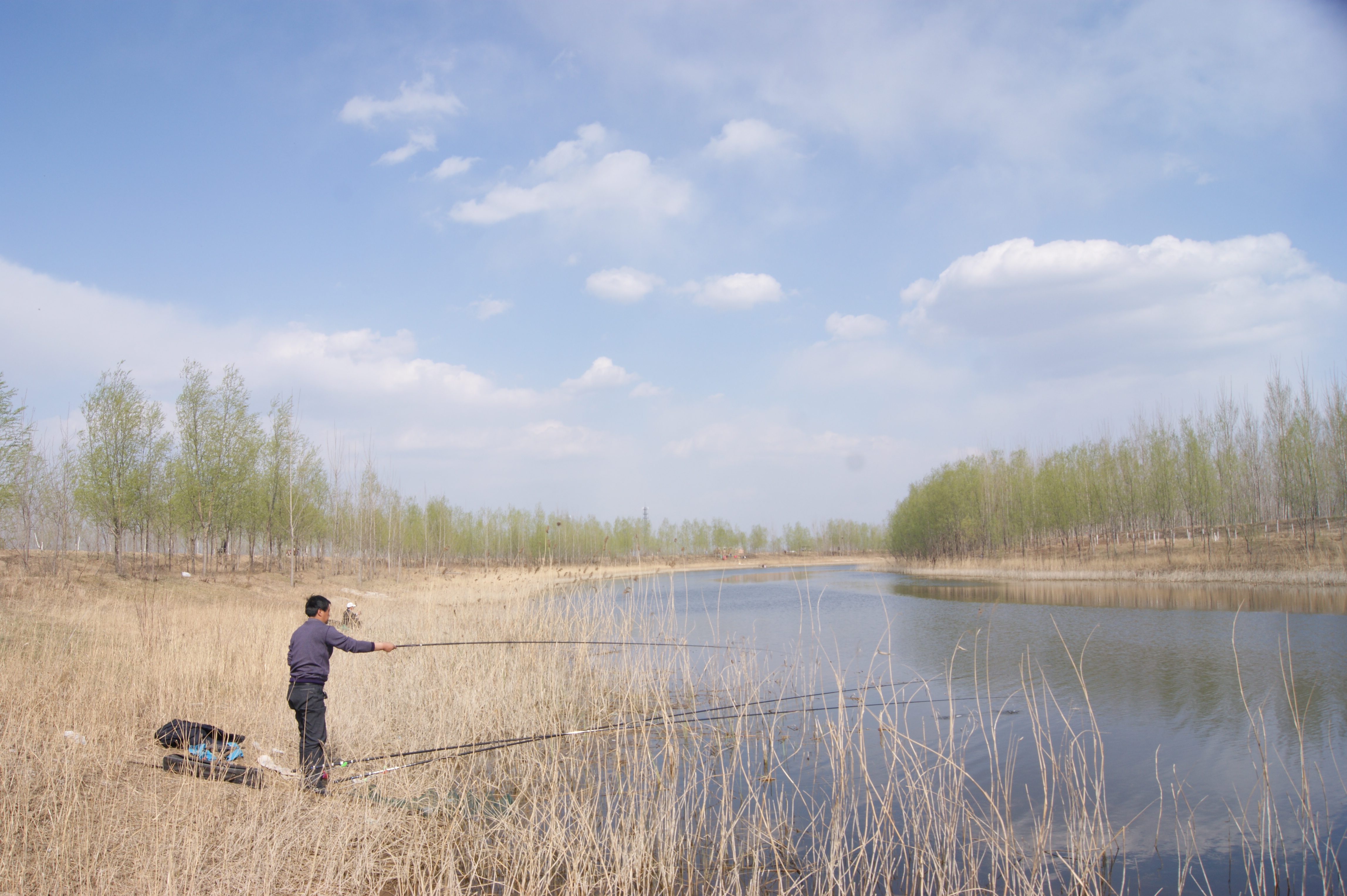 沙河乡休闲垂钓大沙河(图)